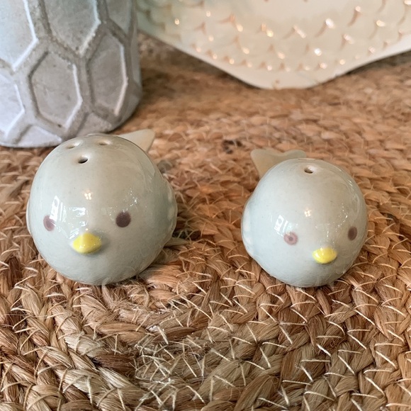 Kate Aspen, birds salt and pepper ceramic shaker set, NIB - Picture 3 of 10
